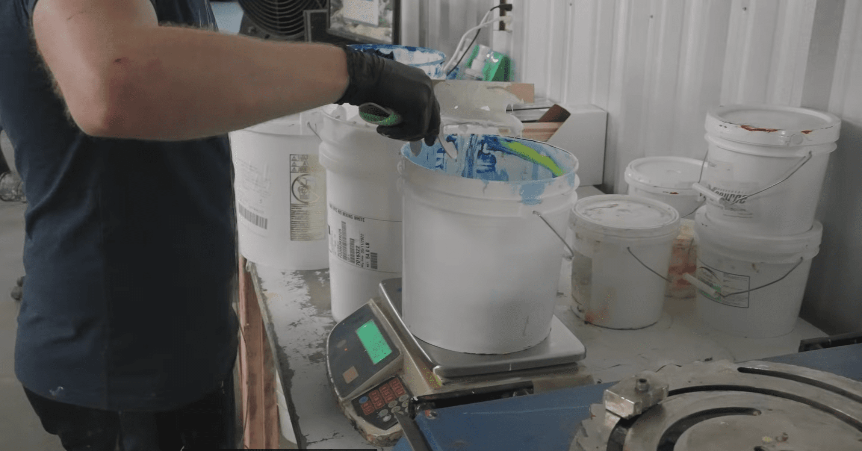 Ink weighing